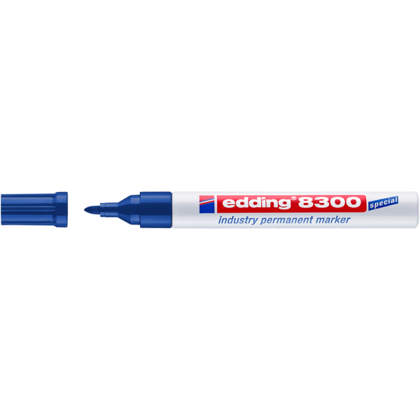 Edding 8300 Industrie Permanentmarker blau
