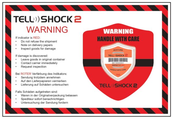Tell-Shock 2 label 75G orange